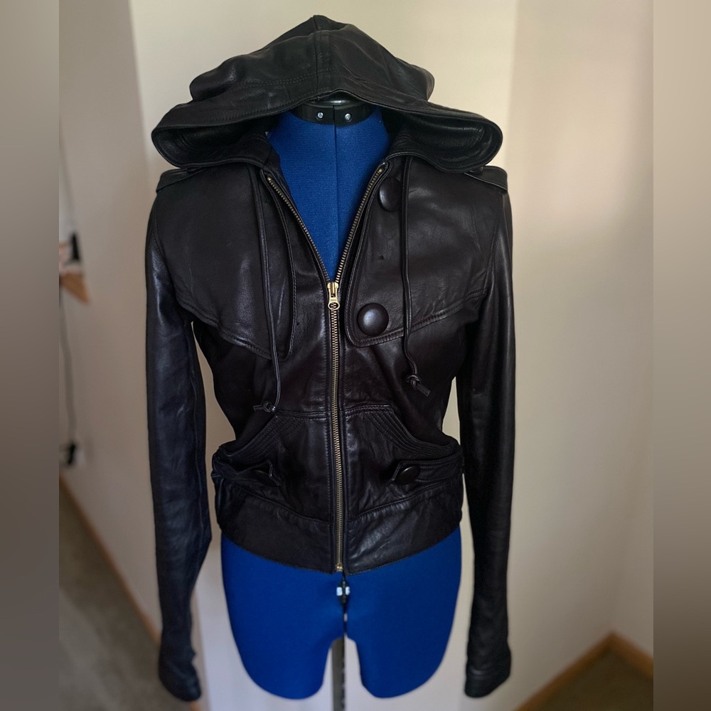 Mike and Chris leather jacket small Moro